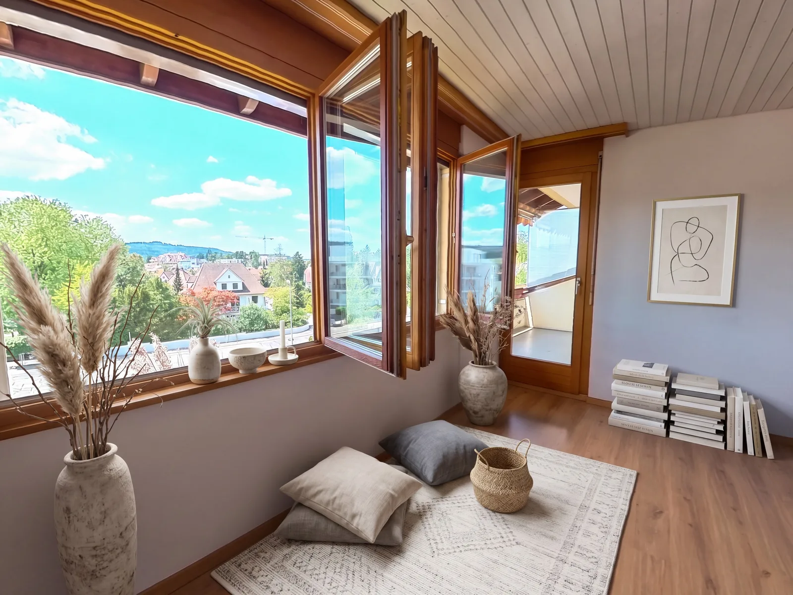 3½-Zimmer-Wohnung mit Balkon und Cheminée  - 3