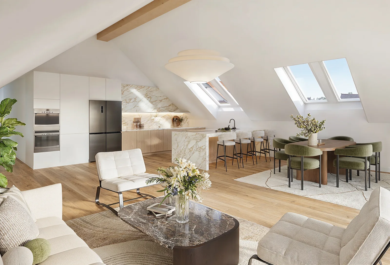 5.5-Zimmer-Dachwohnung mit grossem Balkon in Wallbach - 1