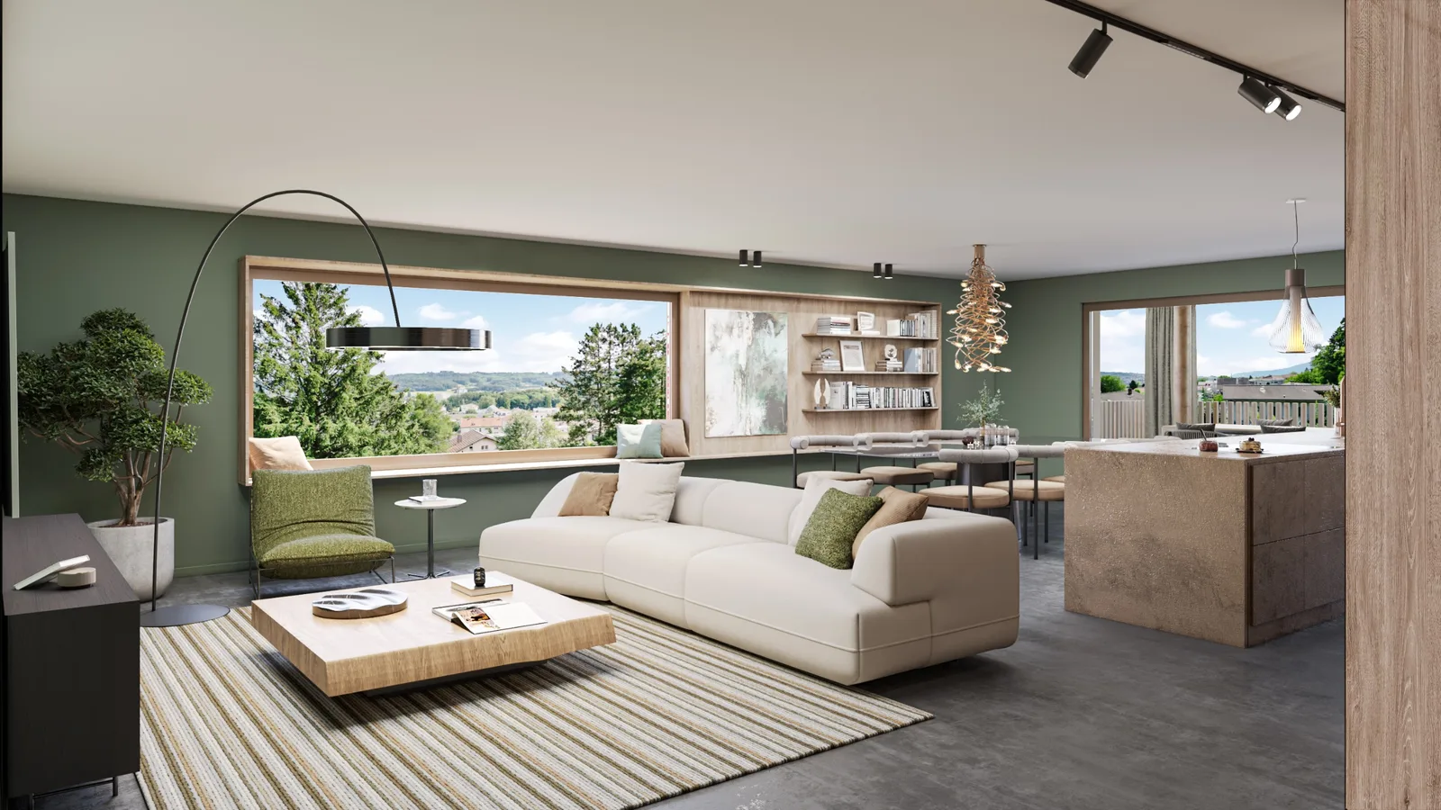 4.5 Zimmer Neubauwohnung im Erdgeschoss mit 44 m² Terrasse - 3