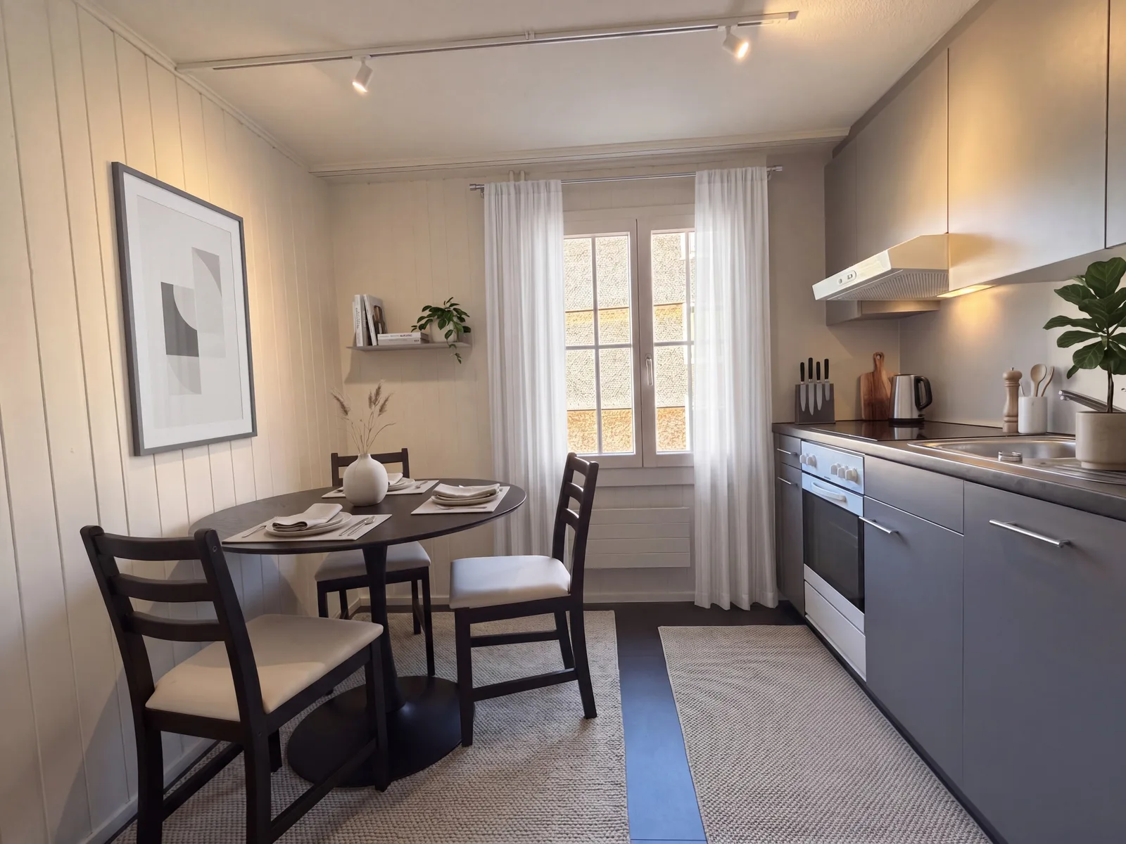Möblierte 2-Zimmer-Wohnung mit Blick ins Grüne in Unteriberg - 2