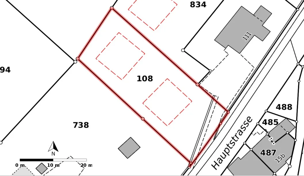 908 m² Bauland in Wisen - 2