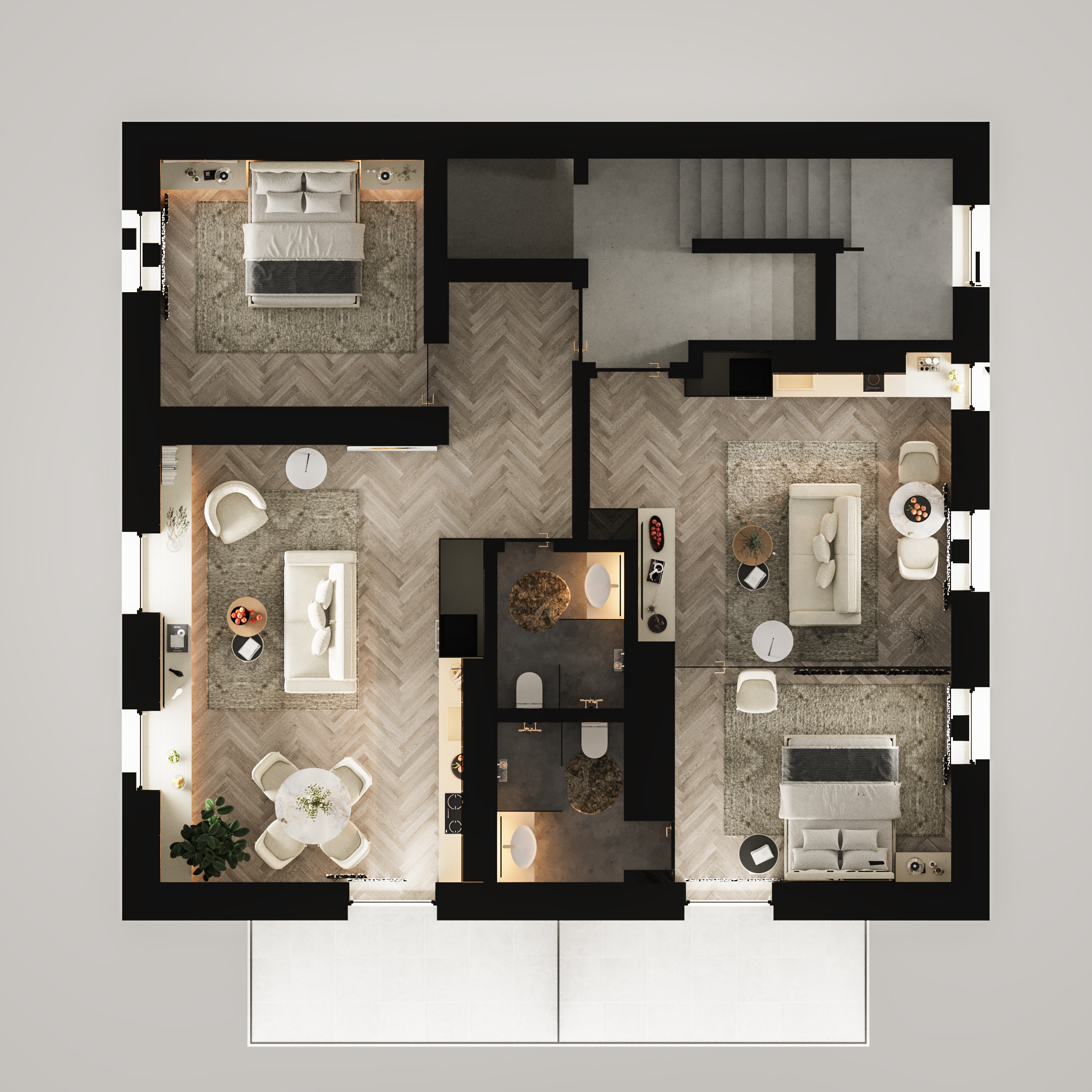 Stilvolle 2.5-Zimmer-Stadtwohnungen in Zürich mit hochwertiger Vollausstattung - 2