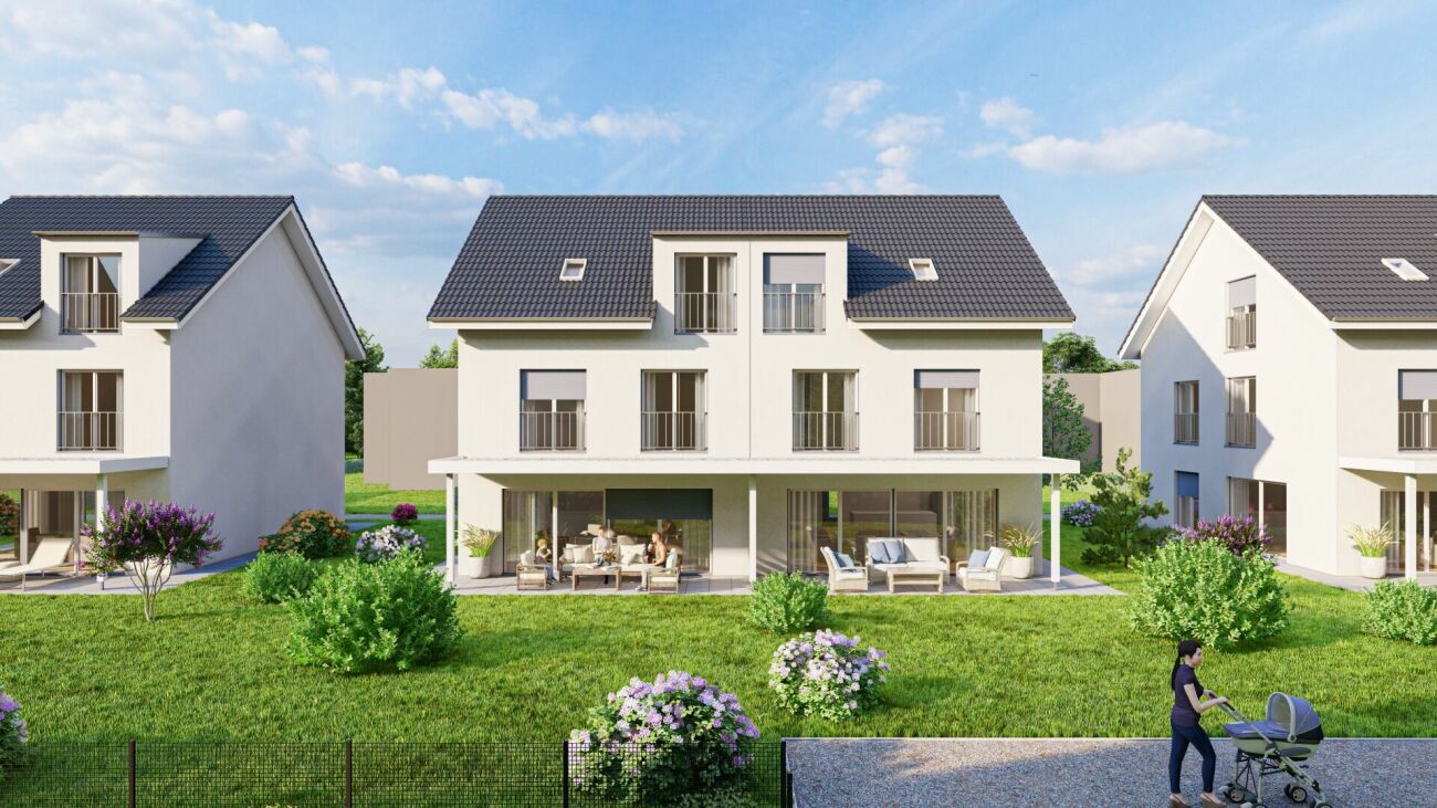 Neubau 6.5-Zi.-Doppeleinfamilienhaus mit Garten in Saland - 2