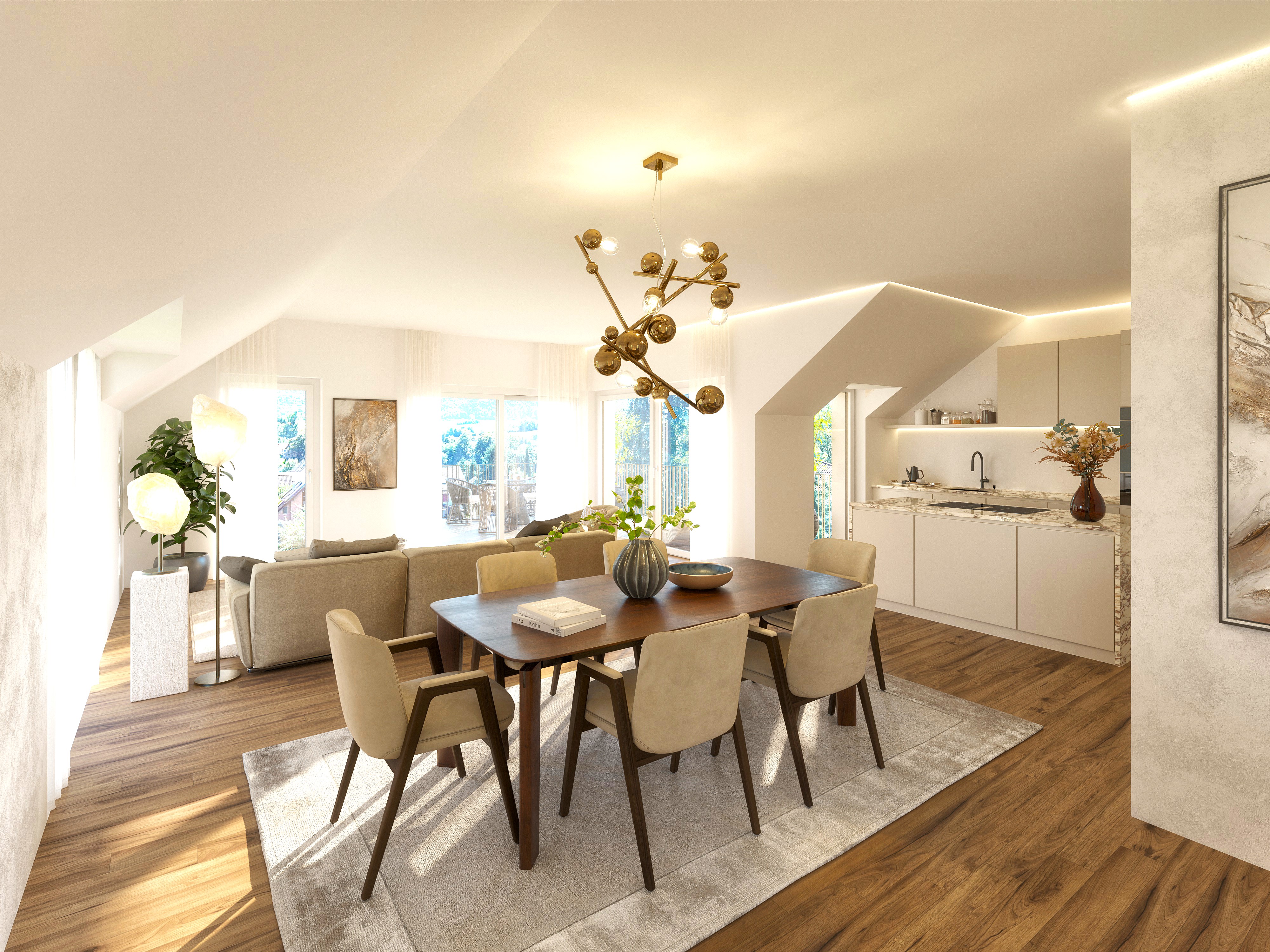 3.5-Zimmer-Penthouse mit Dachterrasse in Biel-Benken kaufen - 1