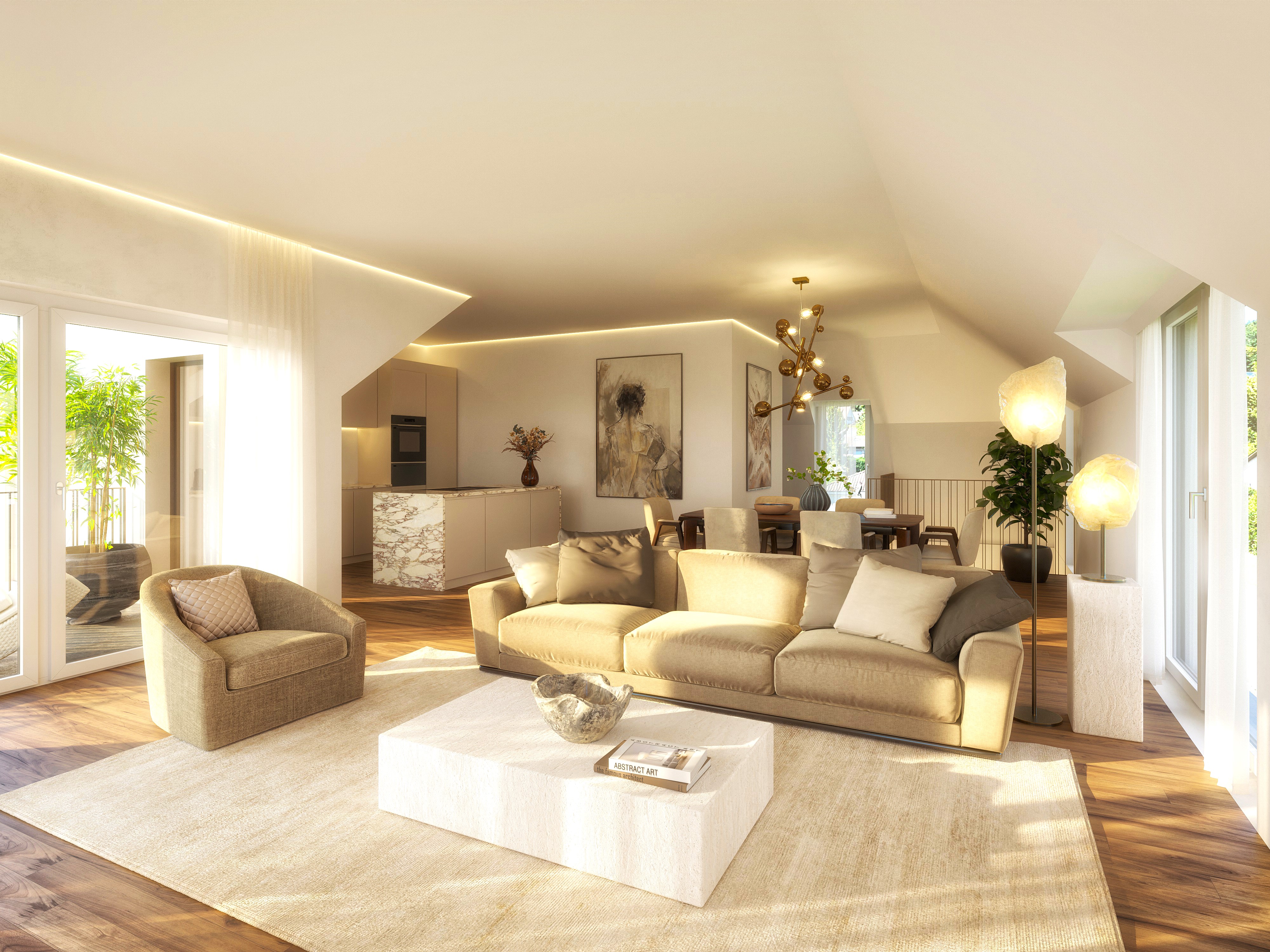 3.5-Zimmer-Penthouse mit Dachterrasse in Biel-Benken kaufen - 2