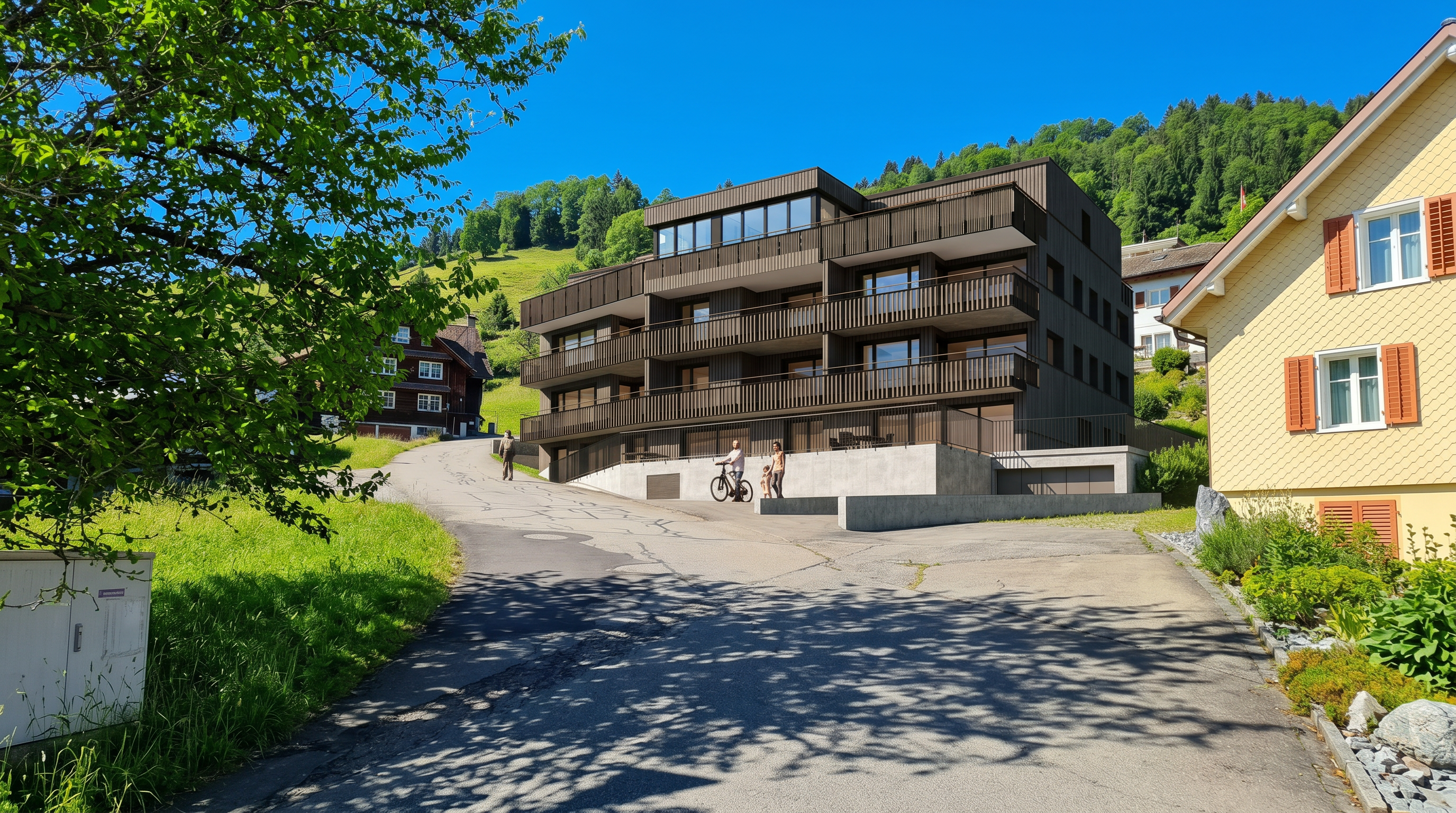 3.5-Zimmer-Attika-Wohnung mit Seesicht in Euthal - lichtvoll - 2