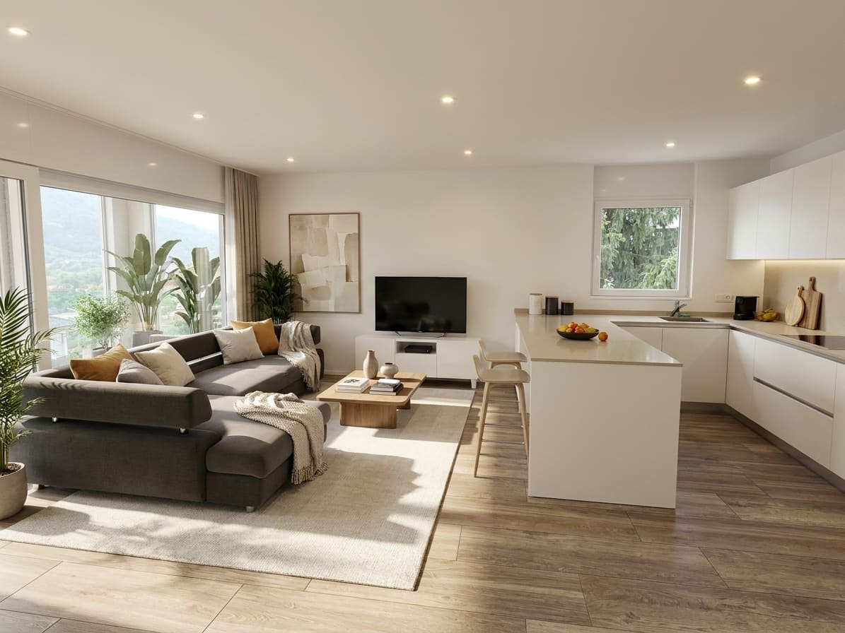 3.5 locali moderno e luminoso con loggia a Claro - 2