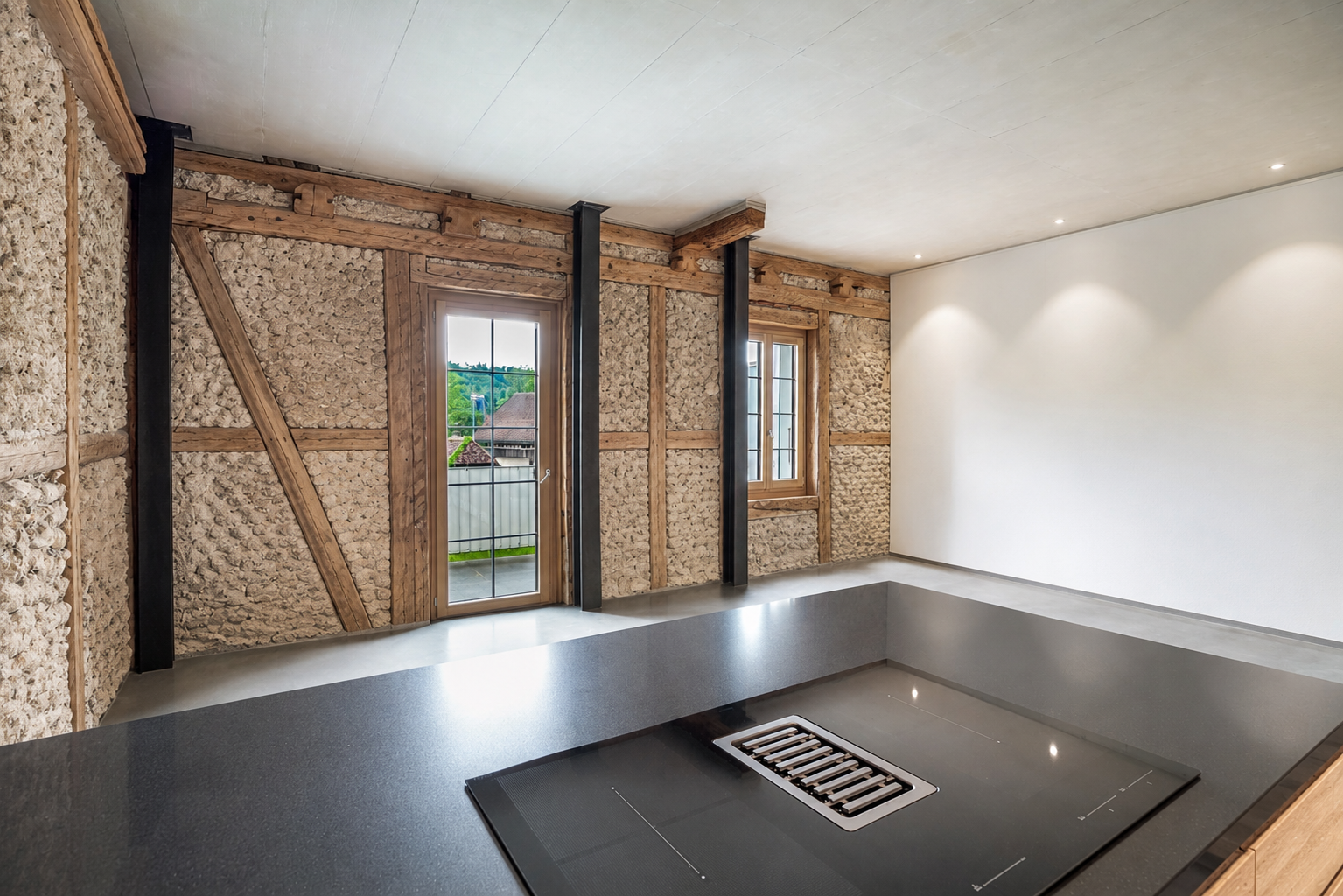 Historisches Bijou mit modernem Wohnkomfort – 2.5-Zimmer-Wohnung mit Balkon in Bollodingen - 2