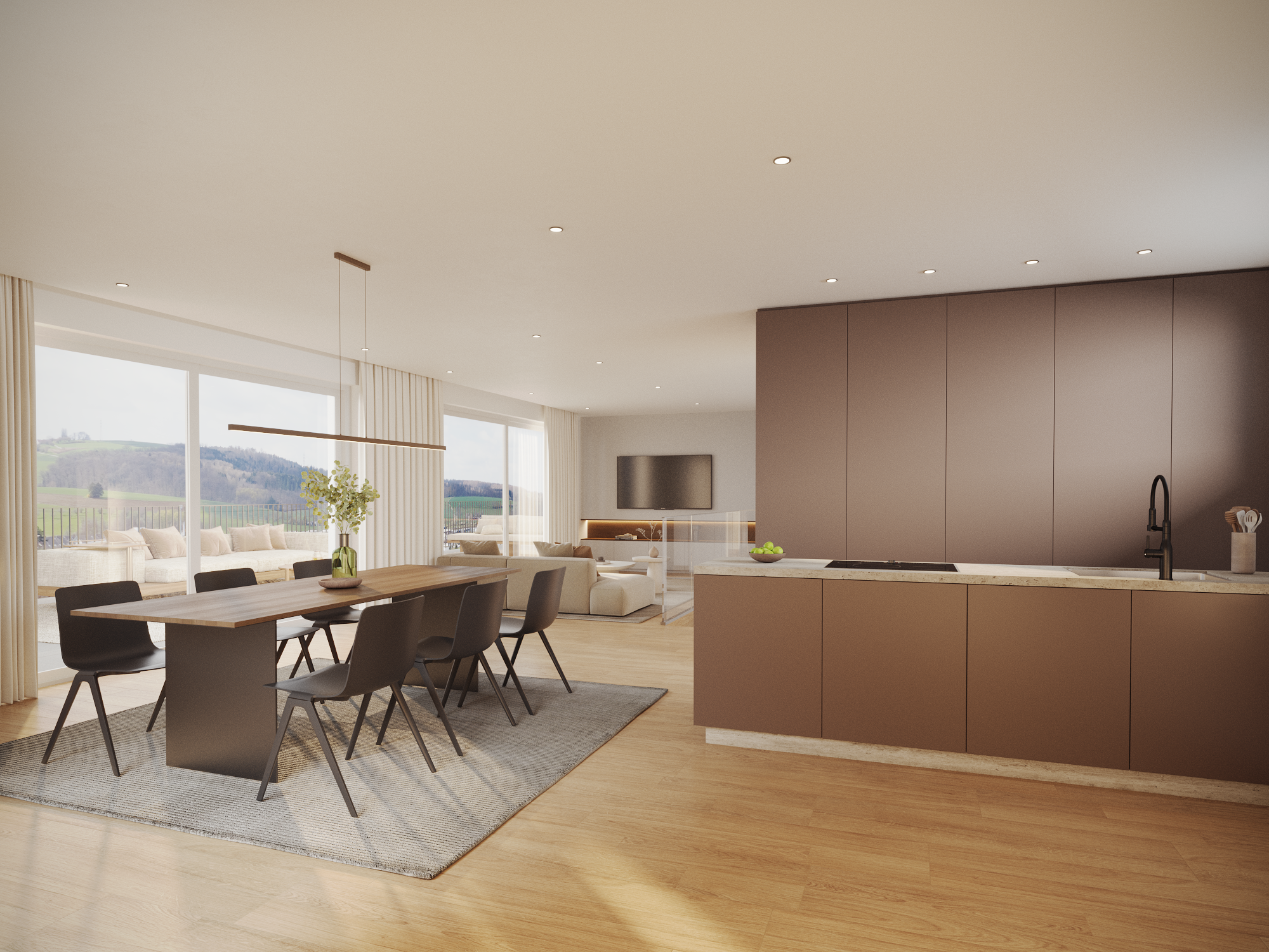 Attika-Maisonette-Wohnung mit Weitsicht am Frickberg in Frick - 3