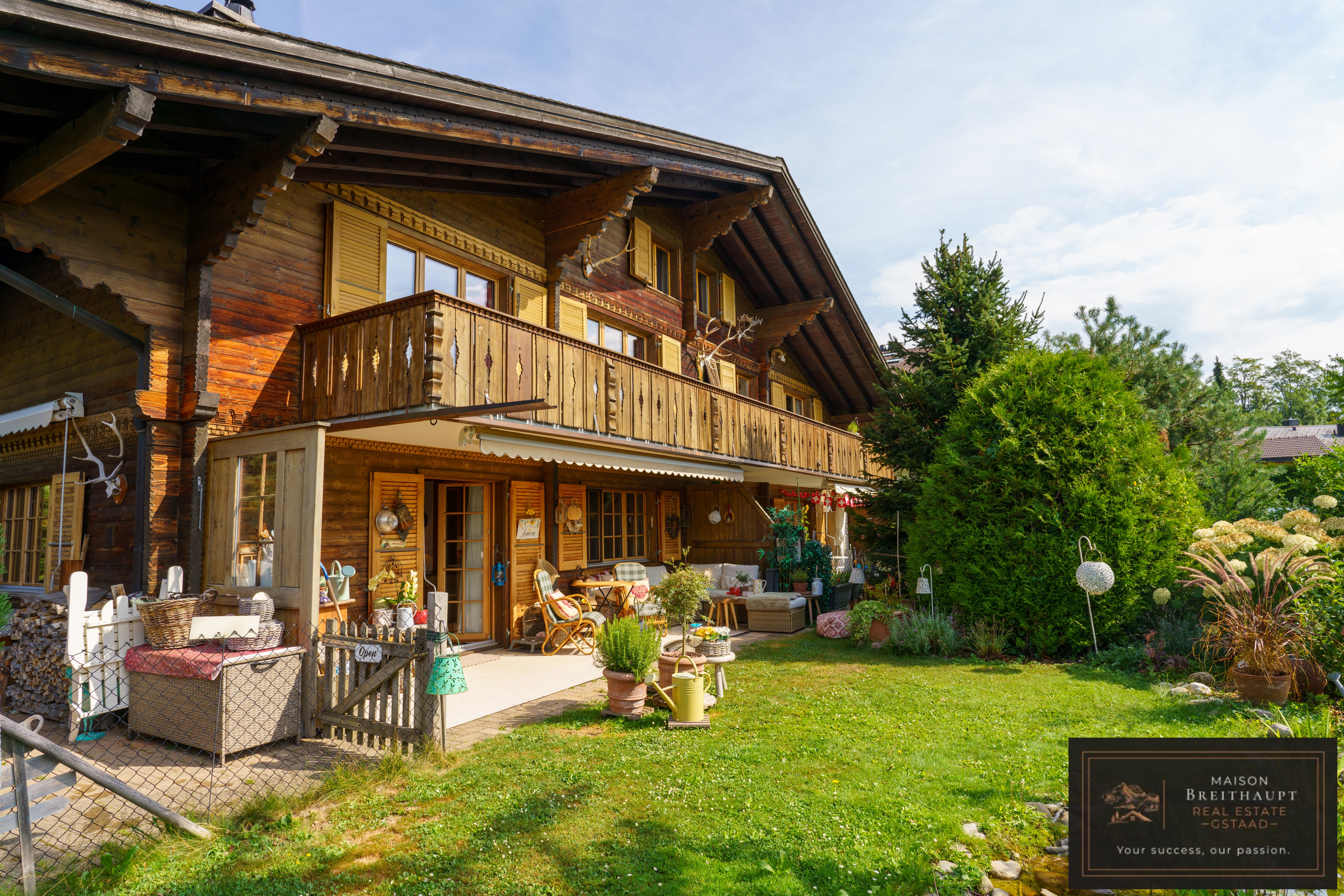 Heimelige 3½ Zi.-Gartenwohnung mit Terrasse in Schönried - 2