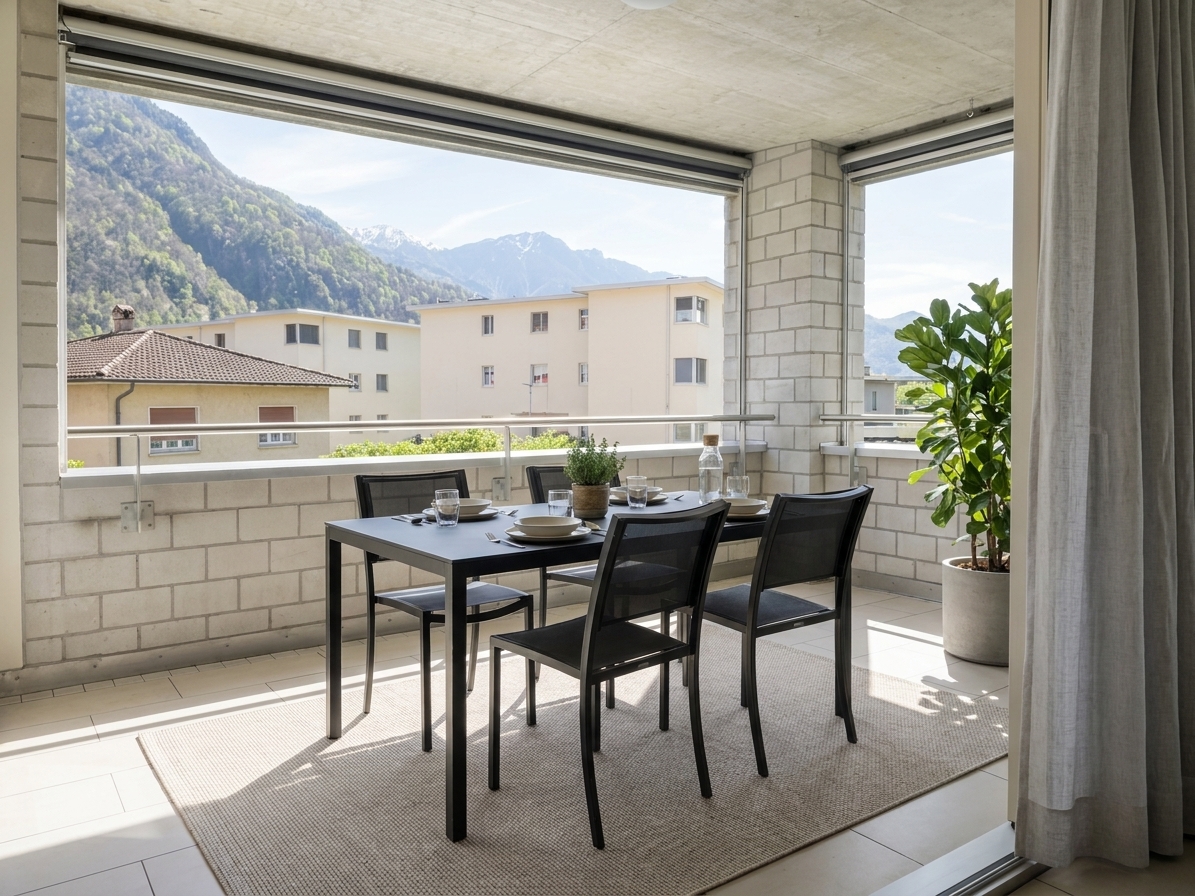 4.5 locali con balcone in zona tranquilla a Bellinzona - 2