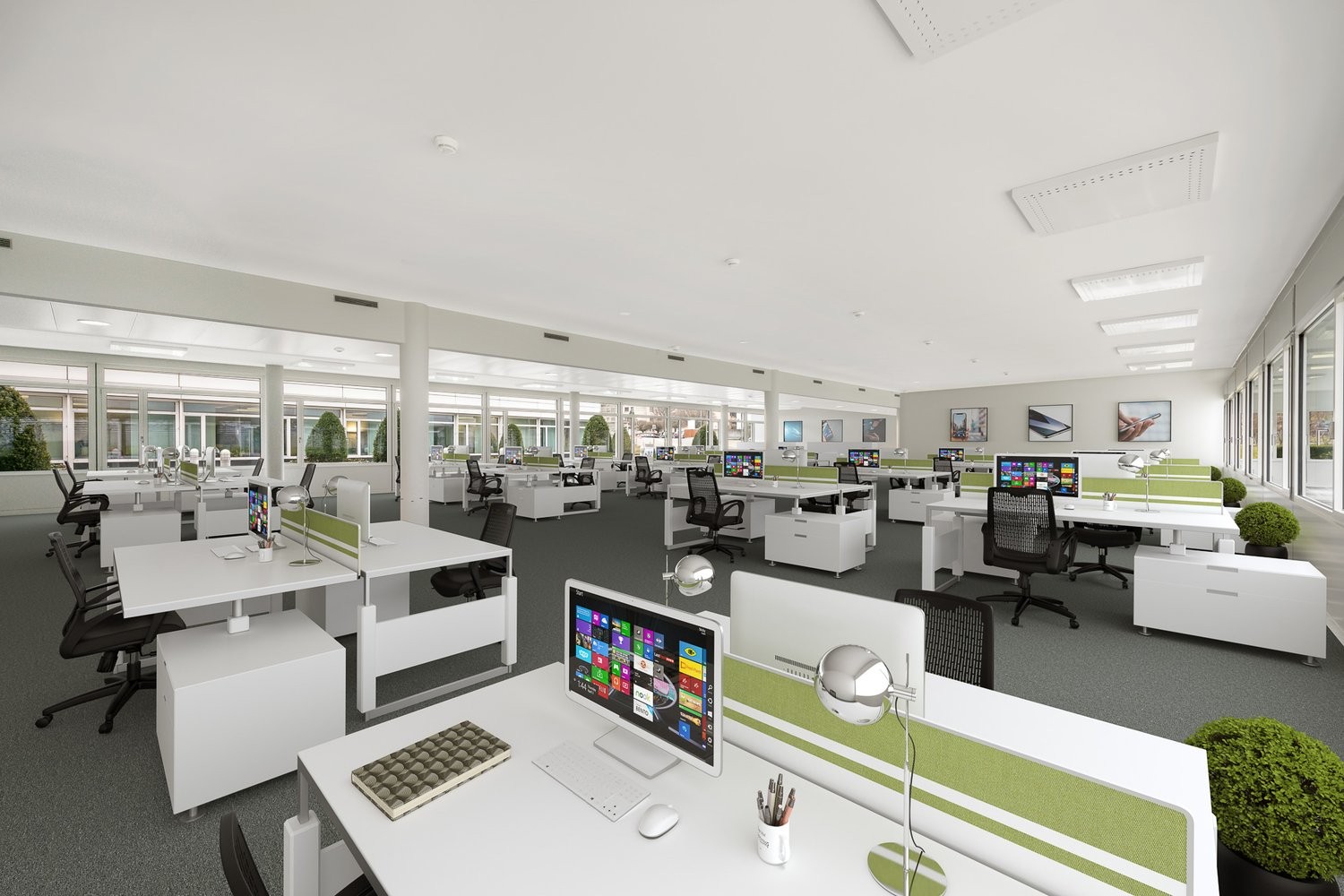 Neu ausgebaute Büroflächen ab 222 m² in Kloten mieten - 2