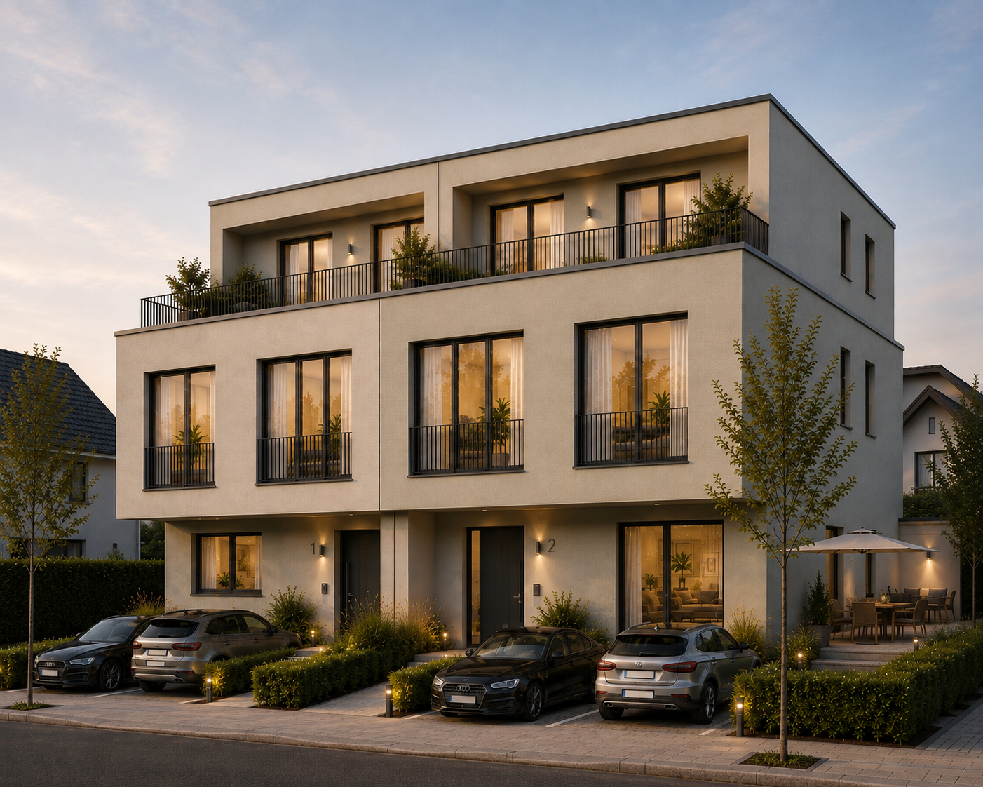 Neues 5.5-Zimmer-Doppeleinfamilienhaus in Reinach kaufen - 2