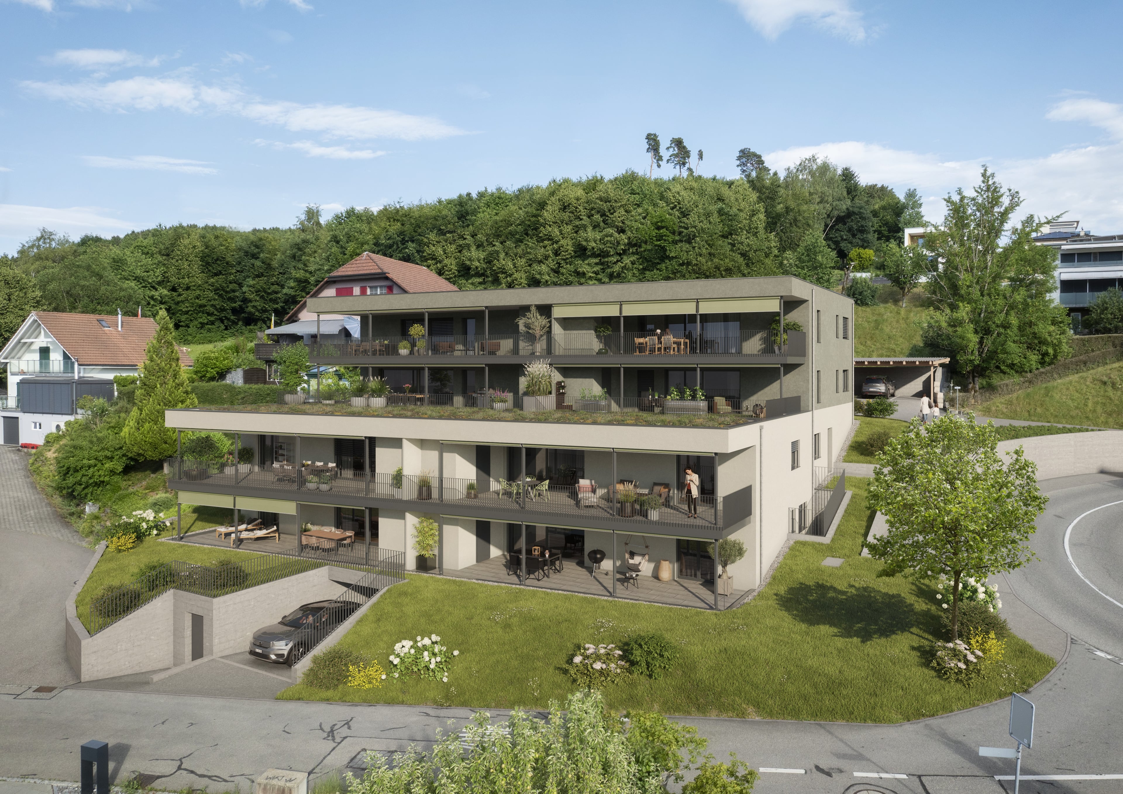 Ihr Zuhause mit Panoramablick – 3.5-Zimmer-Erdgeschosswohnung mit grosszügiger Terrasse - 2
